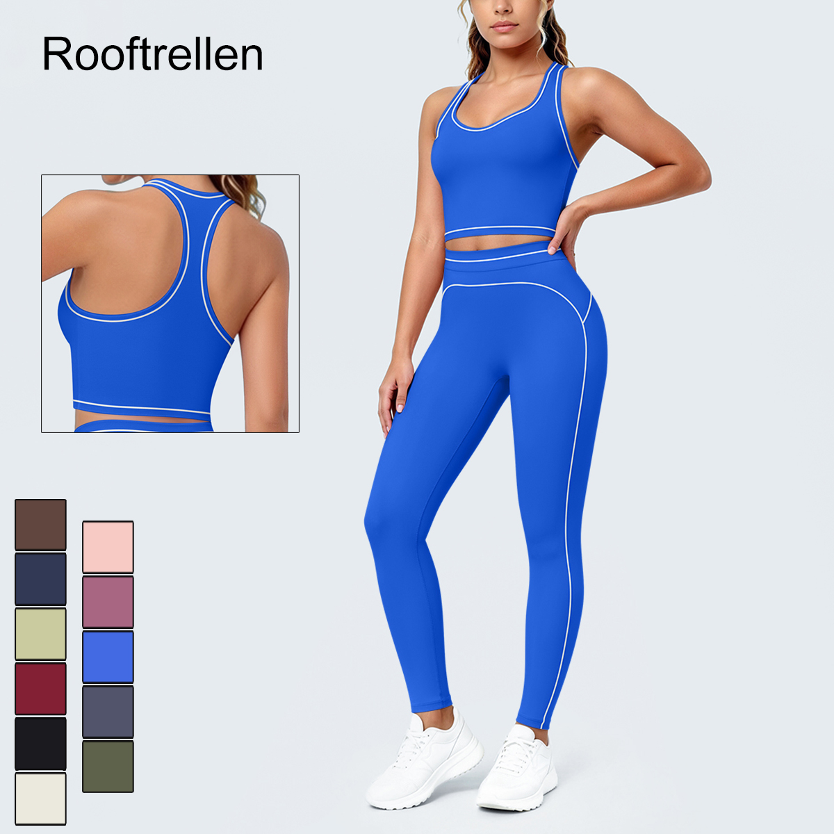 Yoga Fitness Matte - Set Yoga Olahraga Musim Panas Wanita,