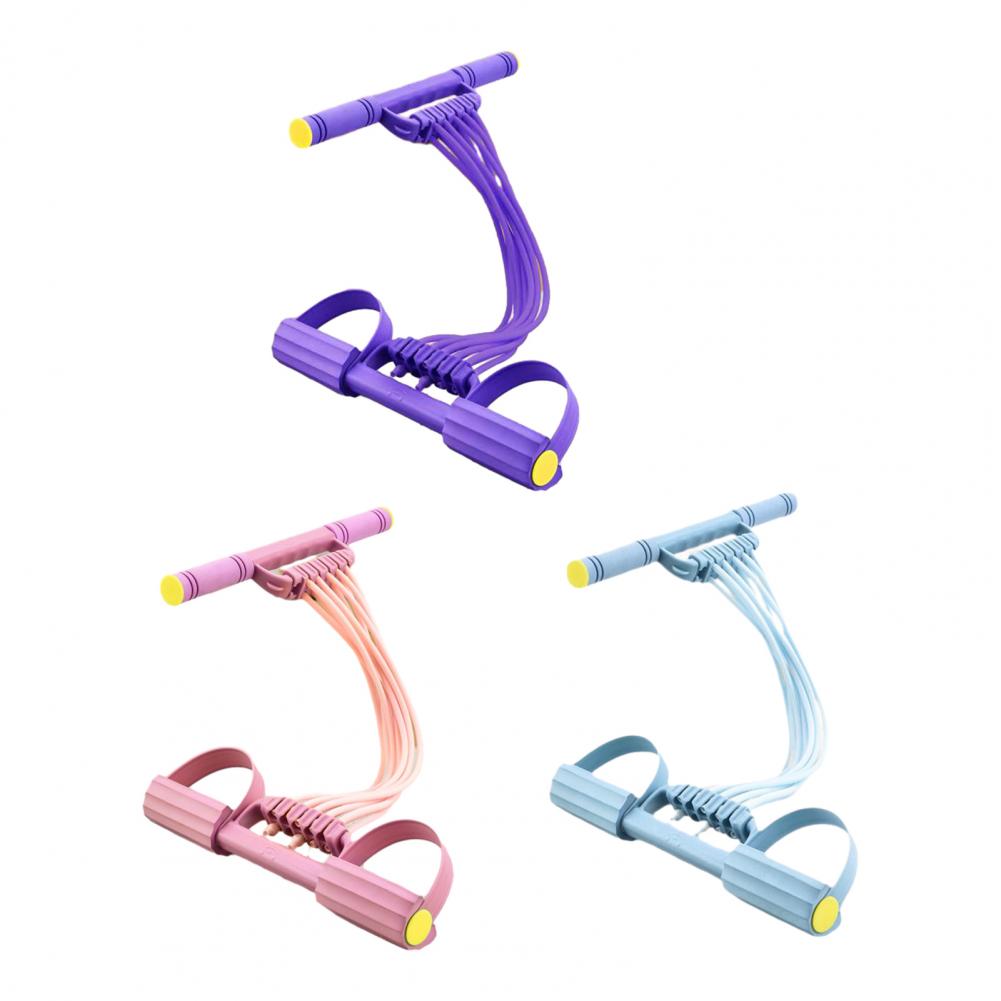 Yoga Pedal Puller Fitness Equipment - Tali Resistensi Pedal 10 Tabung, Tali