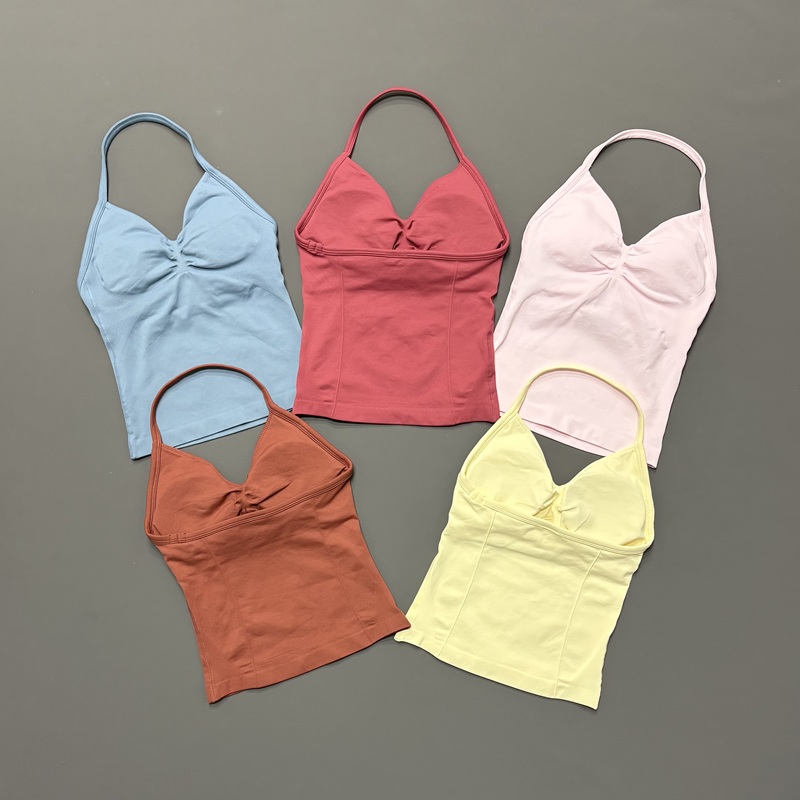 Yoga Fitness Matte - Tank Top Olahraga Wanita Tanpa Jahitan,