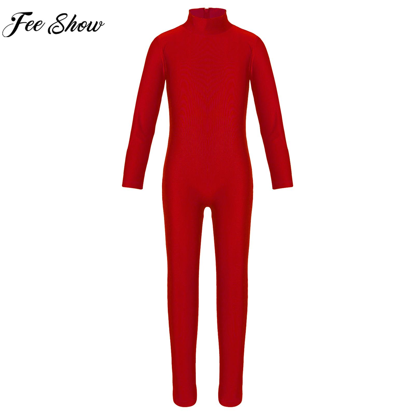 Yoga Fitness Jumpsuit - Baju Balet Lengan Panjang Resleting untuk