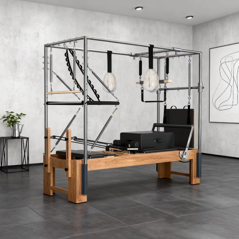 Yoga Fitness Factory - Mesin Pilates Reformer Combo Dua-dalam-Satu dari