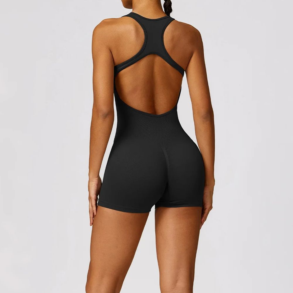 Yoga Fitness Jumpsuit - Sexy Back Jumpsuit Gym Set Wanita
