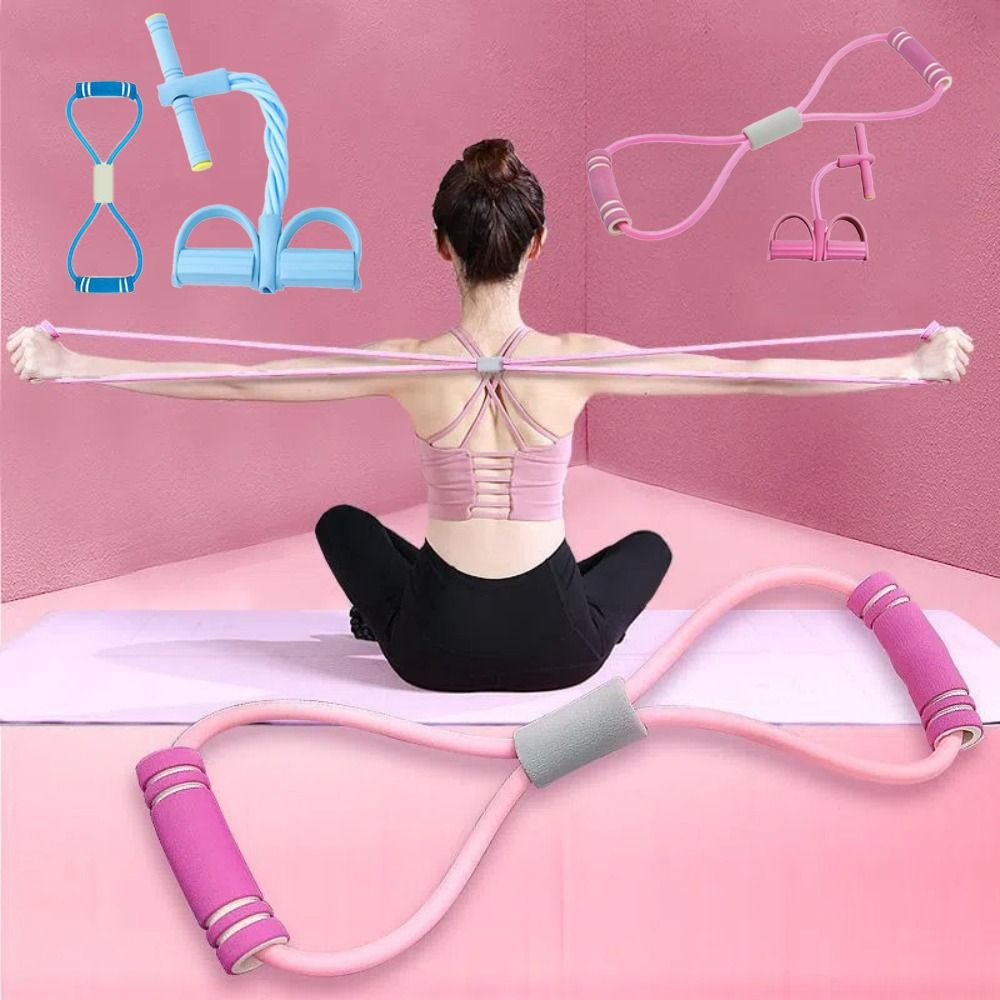 Yoga Pedal Puller Fitness Equipment - Set Resistance Band 6 Buah TPE