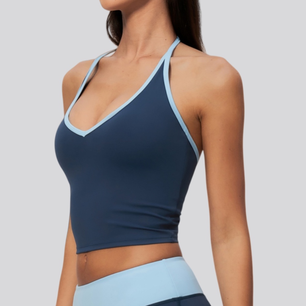 J-Yoga Fitness - Tank Top Yoga Wanita dengan Bantalan