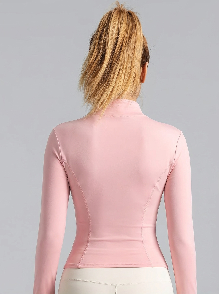 Jaket Yoga Wanita Warna Pink M - Yoga And Fitness ulasan dan harga