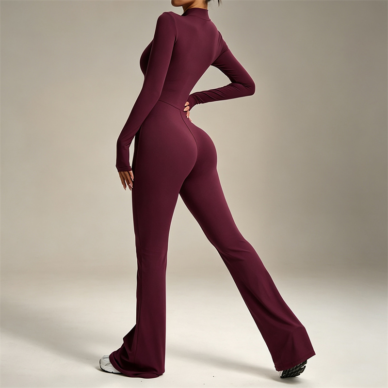 TRY TO BN Jumpsuit Yoga Lengan - Yoga Fitness Jumpsuit ulasan dan harga