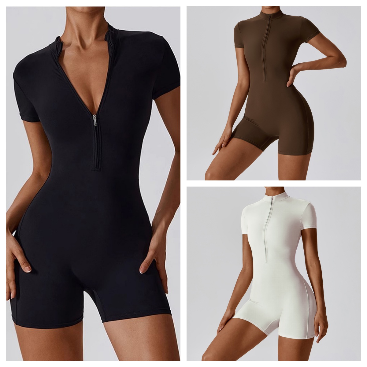 Jumpsuit Yoga Lengan Pendek Ri - Yoga Fitness Jumpsuit ulasan dan harga