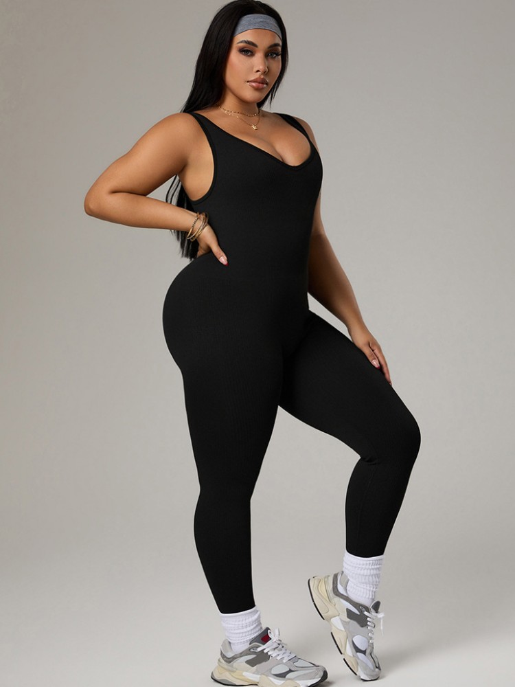 Baju Olahraga Wanita Ukuran Be - Yoga Fitness Jumpsuit ulasan dan harga