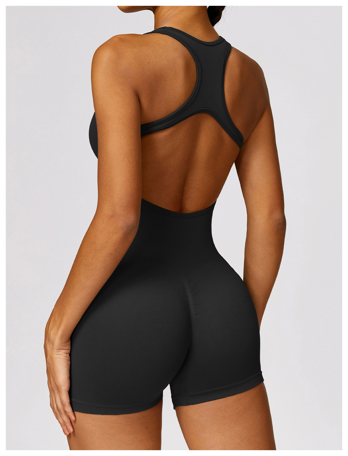 Sexy Back Jumpsuit Gym Set Wan - Yoga Fitness Jumpsuit ulasan dan harga