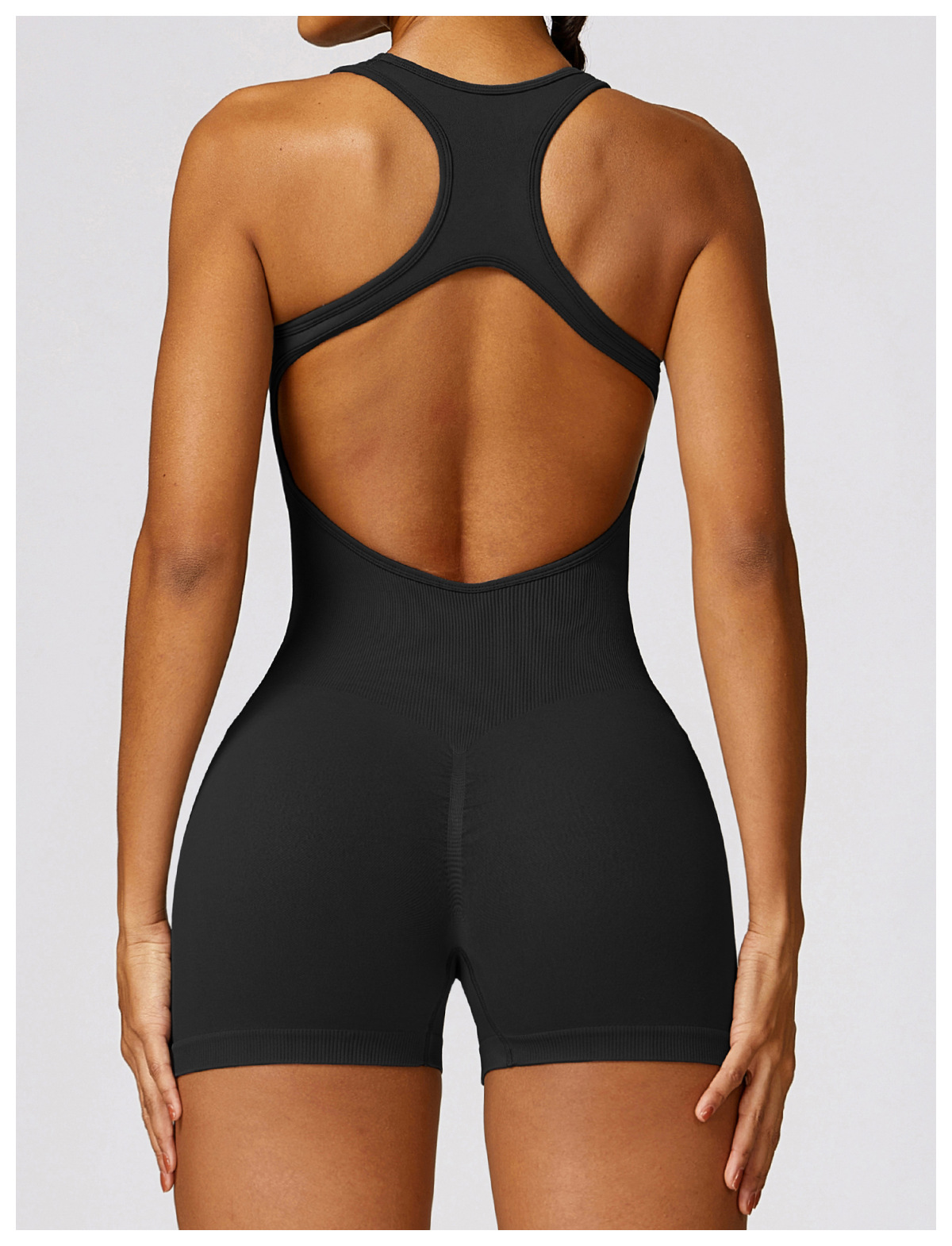 Sexy Back Jumpsuit Gym Set Wan - Yoga Fitness Jumpsuit ulasan dan harga