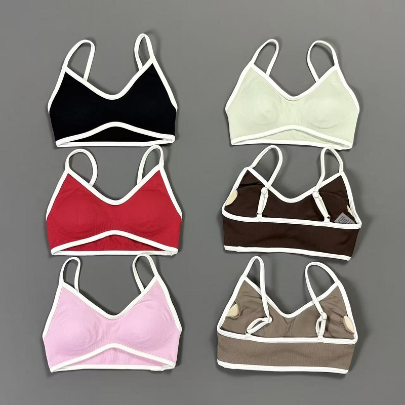 Bra Yoga Wanita Contrastline V - Yoga Fitness Matte ulasan dan harga