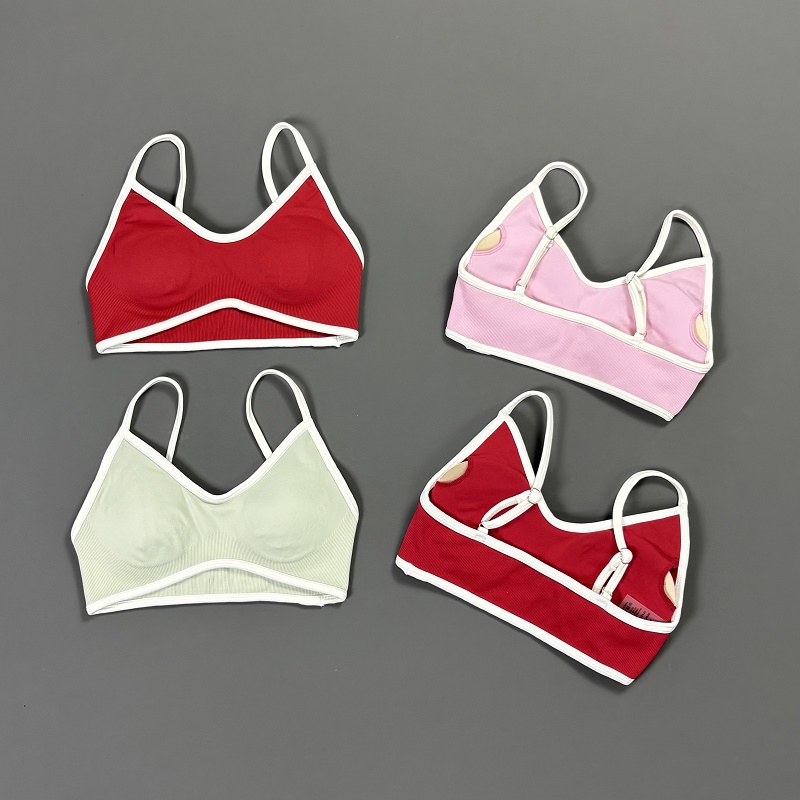 Bra Yoga Wanita Contrastline V - Yoga Fitness Matte ulasan dan harga