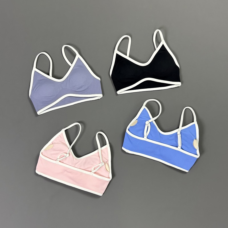 Bra Yoga Wanita Contrastline V - Yoga Fitness Matte ulasan dan harga