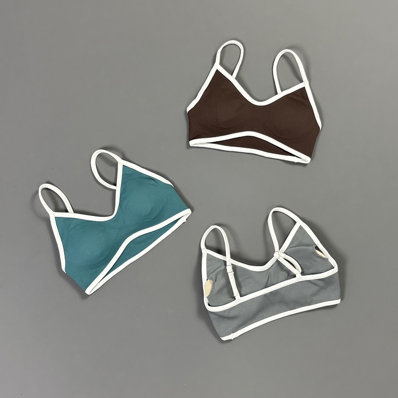 Bra Yoga Wanita Contrastline V - Yoga Fitness Matte ulasan dan harga