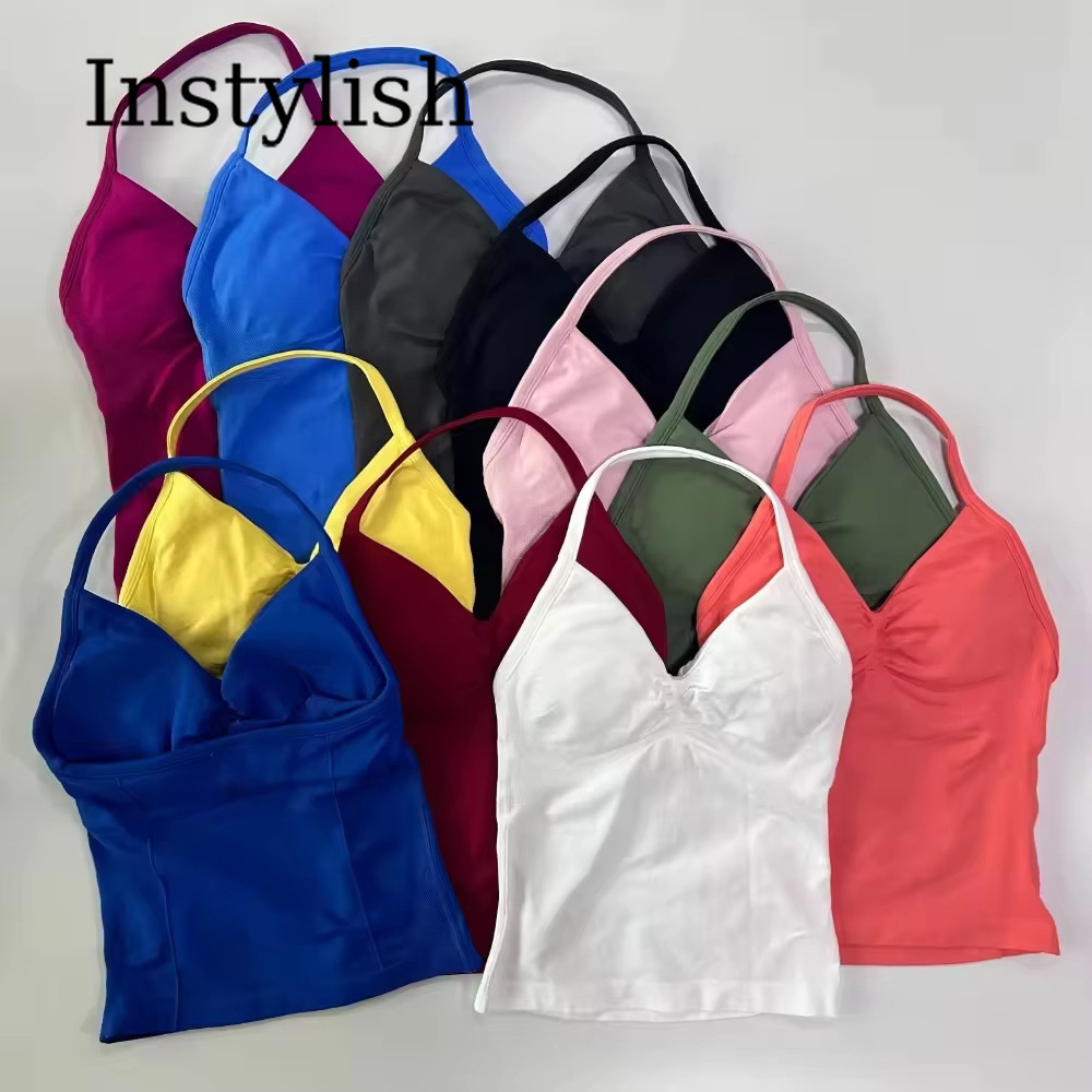 Set Yoga Wanita 2 Potong Tanpa - Yoga And Fitness ulasan dan harga