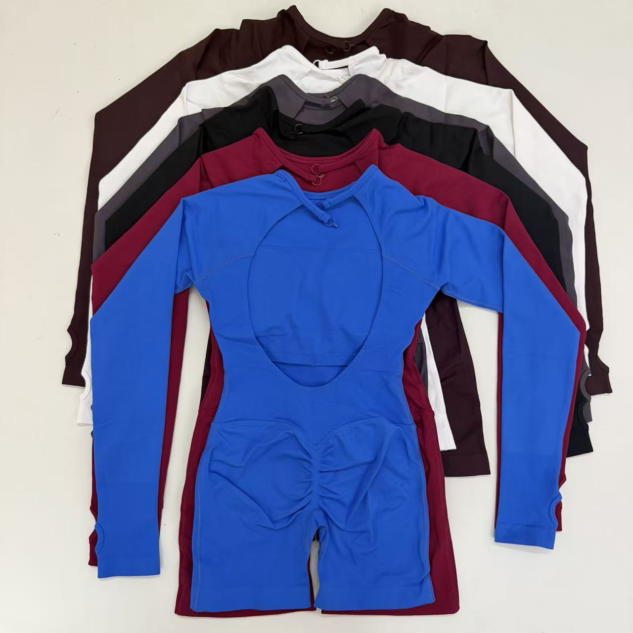 Baju Senam Wanita Lengan Panja - Yoga Fitness Jumpsuit ulasan dan harga