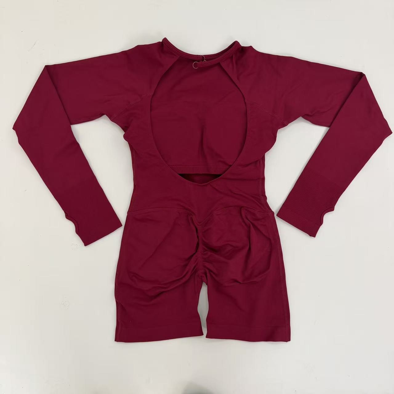 Baju Senam Wanita Lengan Panja - Yoga Fitness Jumpsuit ulasan dan harga