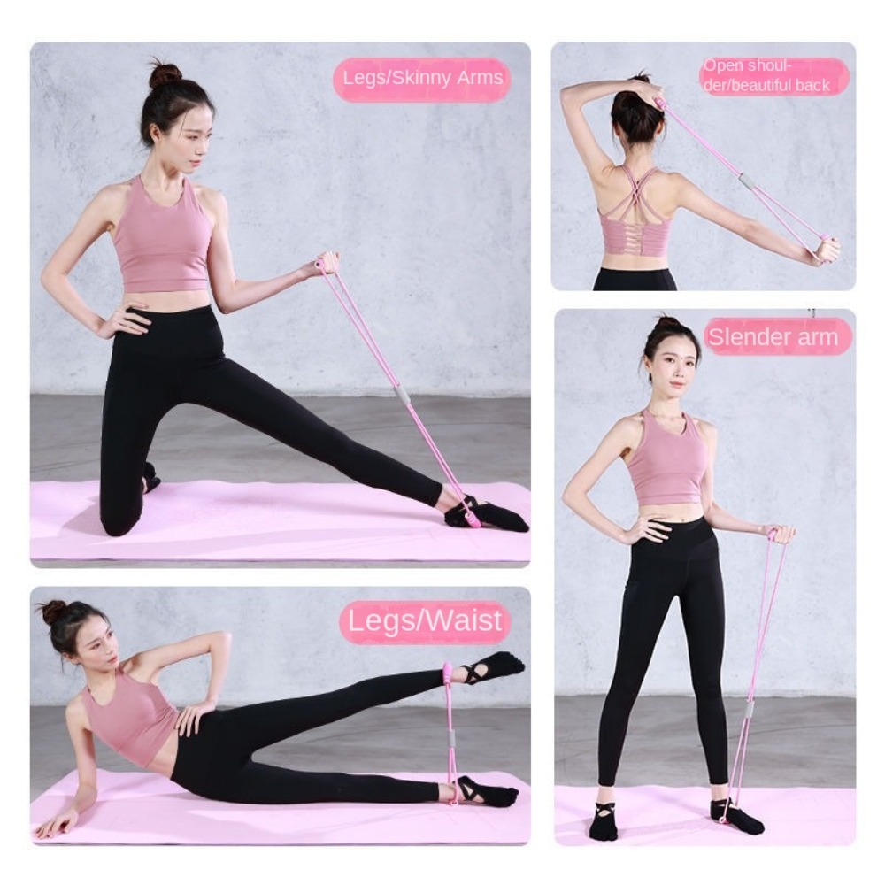 Set Resistance Band 6-Tube TPE - Yoga Pedal Puller Fitness Equipment ulasan dan harga